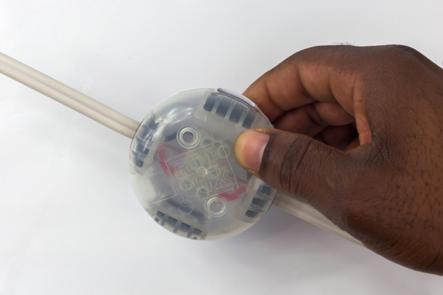 electrical junction box installation hands